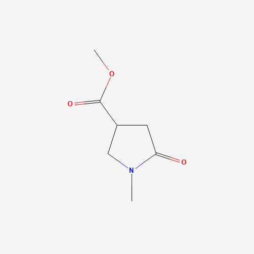 methyl 1-methyl-5-oxopyrrolidine-3-carboxylate (CAS: 59857-86-2) - Chemical Structure and Molecular Formula 