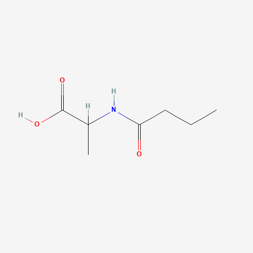 2-BUTYRYLAMINOPROPIONIC ACID (CAS: 59875-04-6) - Chemical Structure and Molecular Formula 