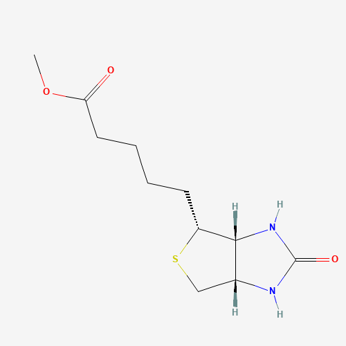 Methyl 5-((3aR,4R,6aS)-rel-2-oxohexahydro-1H-thieno[3,4-d]imidazol-4-yl)pentanoate (CAS: 60562-11-0) - Chemical Structure and Molecular Formula 