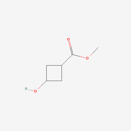 Methyl 3-hydroxycyclobutanecarboxylate (CAS: 63485-50-7) - Chemical Structure and Molecular Formula 