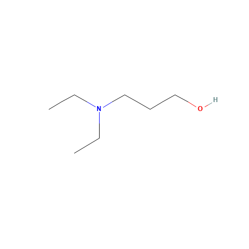 3-Diethylamino-1-propanol (CAS: 622-93-5) - Chemical Structure and Molecular Formula 