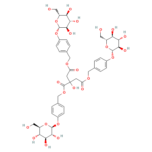 Citric acid tris(p-β-D-glucopyranosyloxybenzyl) ester (CAS: 62499-28-9) - Related Chemical Product