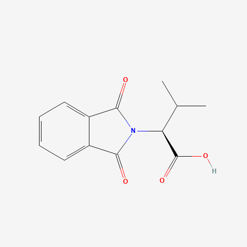 Phthaloyl-L-Valine (CAS: 6306-54-3) - Chemical Structure and Molecular Formula 