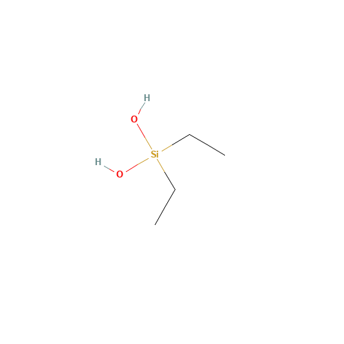 Diethyldihydroxysilane (CAS: 63148-61-8) - Chemical Structure and Molecular Formula 
