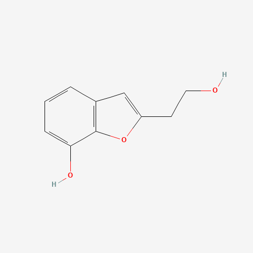 2-(2-hydroxyethyl)-1-benzofuran-7-ol (CAS: 63417-34-5) - Chemical Structure and Molecular Formula 