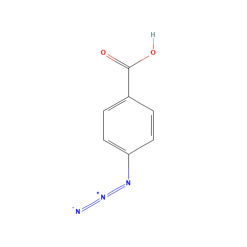 4-Azidobenzoic acid (CAS: 6427-66-3) - Chemical Structure and Molecular Formula 