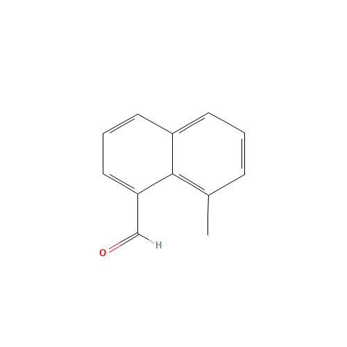 8-Methyl-1-naphthaldehyde (CAS: 6549-57-1) - Chemical Structure and Molecular Formula 
