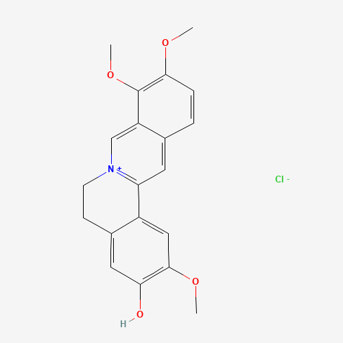 Jatrorrhizine hydrochloride (CAS: 6681-15-8) - Chemical Structure and Molecular Formula 