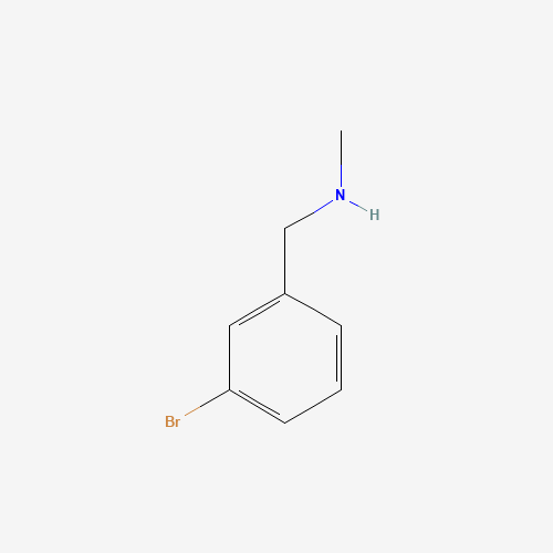 3-Bromo-N-methylbenzylamine (CAS: 67344-77-8) - Chemical Structure and Molecular Formula 