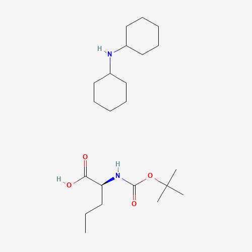 NALPHA-tert-Butoxycarbonyl-L-norvaline (CAS: 67861-96-5) - Chemical Structure and Molecular Formula 