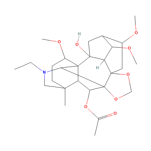 Deltaline (CAS: 6836-11-9) - Chemical Structure and Molecular Formula 