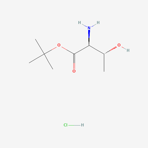 L-Threonine tert-Butyl Ester Hydrochloride (CAS: 69320-90-7) - Chemical Structure and Molecular Formula 