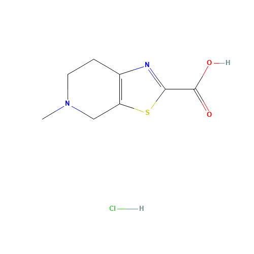 5-methyl-4,5,6,7-tetrahydrothiazolo[5,4-c]pyridine-2-carboxylic acid hydrochloride (CAS: 720720-96-7) - Related Chemical Product