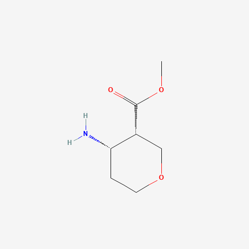 (3S,4S)-Methyl 4-aminotetrahydro-2H-pyran-3-carboxylate (CAS: 785776-21-8) - Chemical Structure and Molecular Formula 
