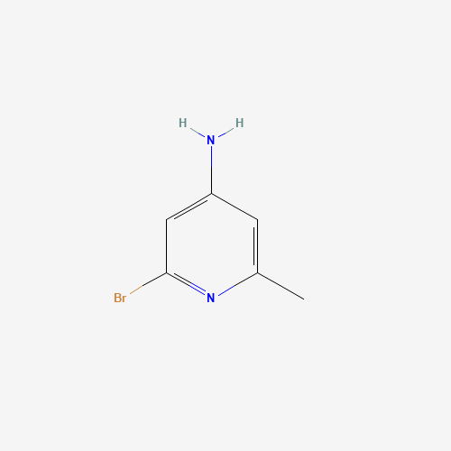 2-bromo-6-methylpyridin-4-amine (CAS: 79055-59-7) - Chemical Structure and Molecular Formula 