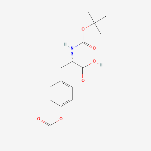 BOC-TYR(AC)-OH (CAS: 80971-82-0) - Chemical Structure and Molecular Formula 