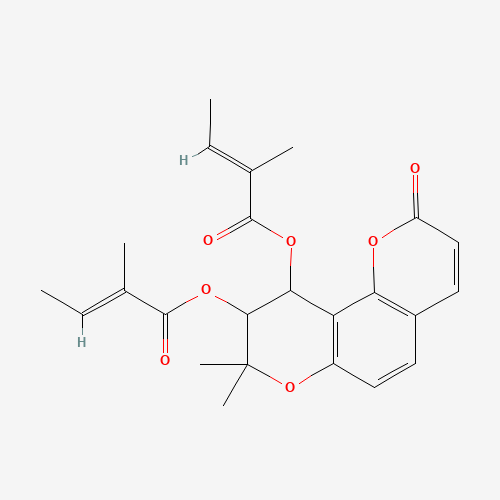 Praeruptorin B (CAS: 81740-07-0) - Chemical Structure and Molecular Formula 