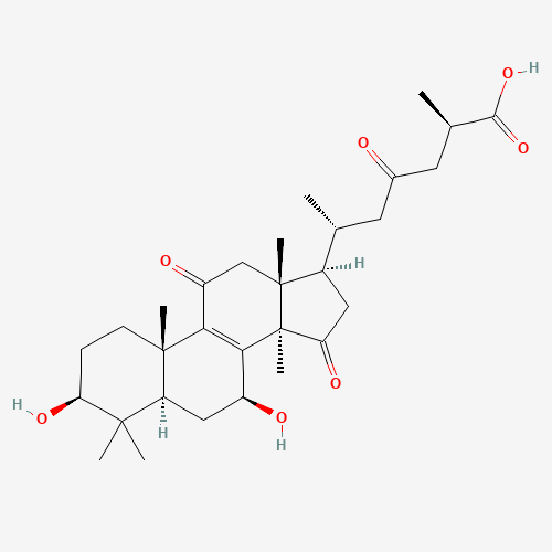Ganoderic acid B (CAS: 81907-61-1) - Chemical Structure and Molecular Formula 