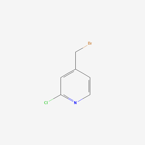 4-(bromomethyl)-2-chloropyridine (CAS: 83004-15-3) - Chemical Structure and Molecular Formula 