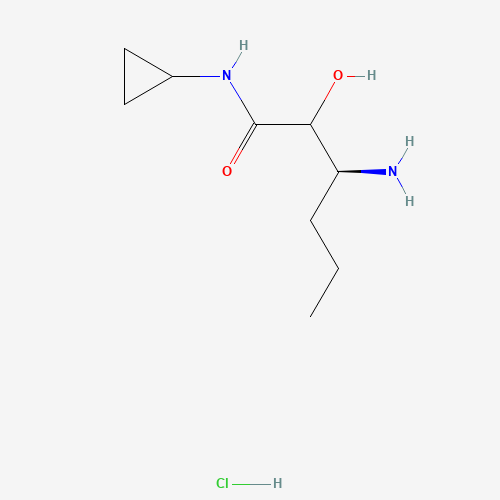 (3S)-3-Amino-N-cyclopropyl-2-hydroxyhexanamide hydrochloride (CAS: 850252-34-5) - Related Chemical Product