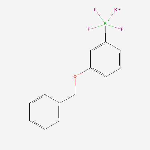 Potassium (3-benzyloxyphenyl)trifluoroborate chemical structure Potassium (3-benzyloxyphenyl)trifluoroborate (CAS: 850623-58-4) - Chemical Structure and Molecular Formula