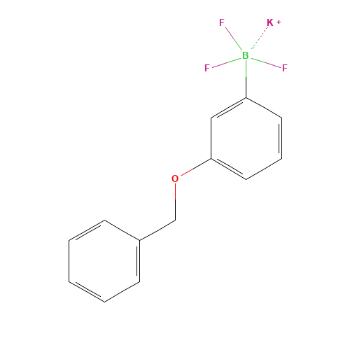 Potassium (3-benzyloxyphenyl)trifluoroborate (CAS: 850623-58-4) - Chemical Structure and Molecular Formula 