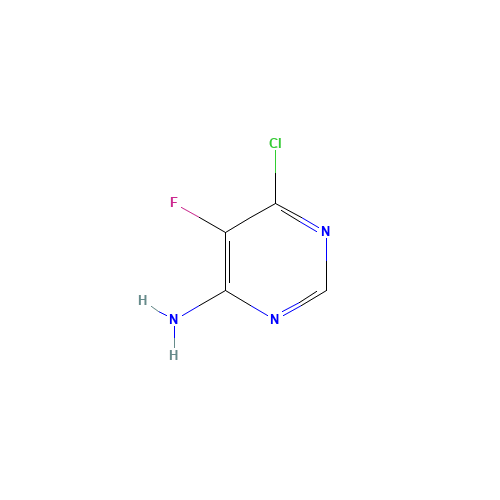 6-Chloro-5-fluoropyrimidin-4-amine (CAS: 851984-15-1) - Chemical Structure and Molecular Formula 