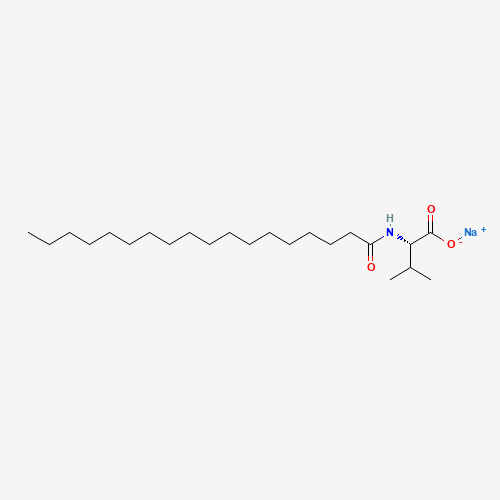 N-Octadecanoyl-L-valine sodiuM salt (CAS: 85902-09-6) - Chemical Structure and Molecular Formula 