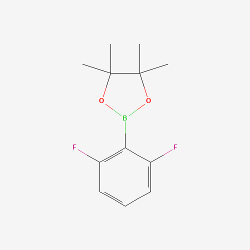 2-(2,6-difluorophenyl)-4,4,5,5-tetramethyl-1,3,2-dioxaborolane (CAS: 863868-37-5) - Chemical Structure and Molecular Formula 