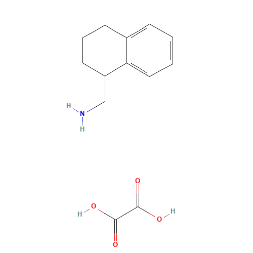 (1,2,3,4-TETRAHYDRONAPHTHALEN-1-YL)METHANAMINE OXALATE (CAS: 864962-08-3) - Chemical Structure and Molecular Formula 