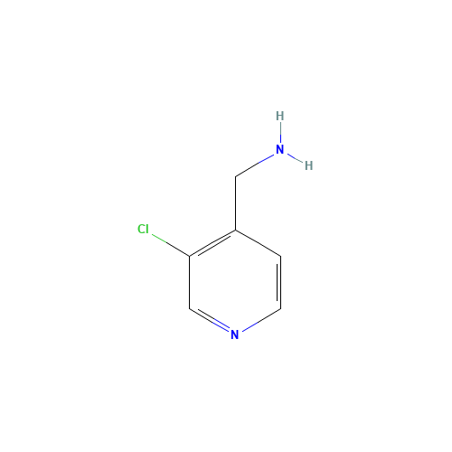 (3-CHLOROPYRIDIN-4-YL)METHANAMINE (CAS: 870063-65-3) - Chemical Structure and Molecular Formula 