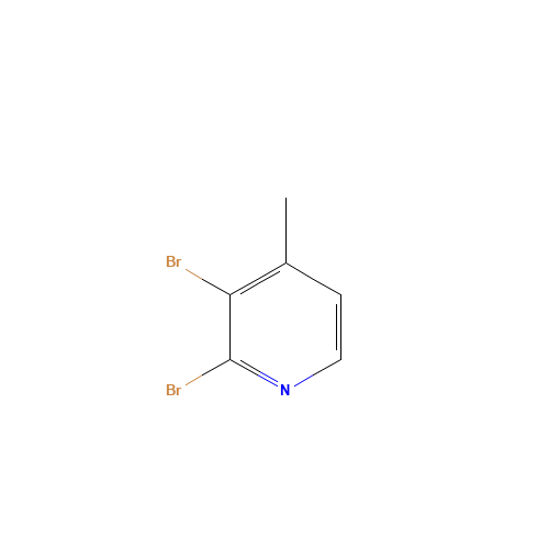 2,3-Dibromo-4-methylpyridine (CAS: 871483-22-6) - Chemical Structure and Molecular Formula 