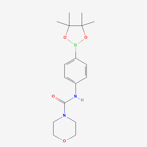 N-(4-(4,4,5,5-Tetramethyl-1,3,2-dioxaborolan-2-yl)phenyl)morpholine-4-carboxamide (CAS: 874290-97-8) - Related Chemical Product