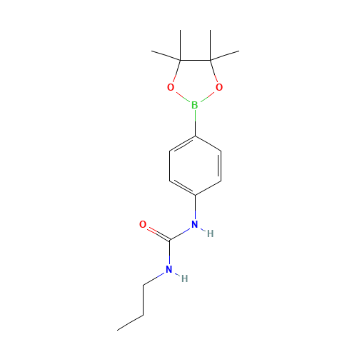 1-Propyl-3-(4-(4,4,5,5-tetramethyl-1,3,2-dioxaborolan-2-yl)phenyl)urea (CAS: 874291-01-7) - Related Chemical Product