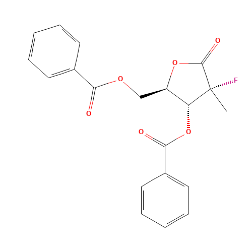 ((2R,3R,4R)-3-(benzoyloxy)-4-fluoro-4-methyl-5-oxotetrahydrofuran-2-yl)methyl benzoate (CAS: 874638-80-9) - Related Chemical Product