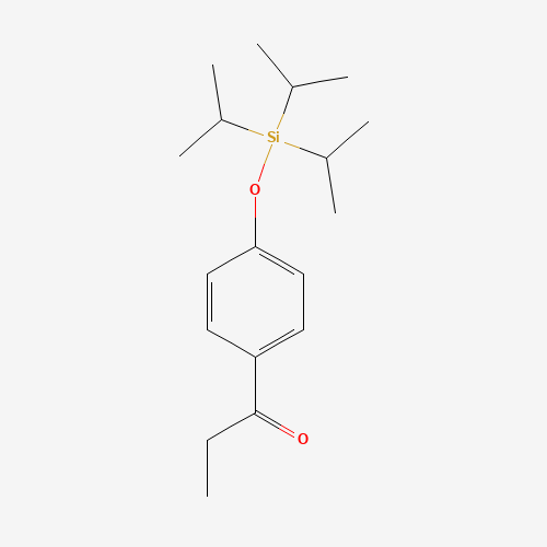 4-[(triisopropylsilyl) oxy]propiophenone (CAS: 134136-88-2) - Chemical Structure and Molecular Formula 