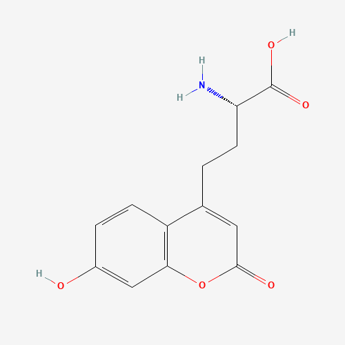 (S)-2-AMINO-4-(7-HYDROXY-2-OXO-2H-CHROMEN-4-YL)BUTANOIC ACID (CAS: 905442-42-4) - Chemical Structure and Molecular Formula 