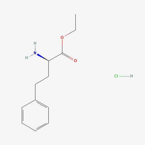(R)-Ethyl 2-amino-4-phenylbutanoate hydrochloride (CAS: 90940-54-8) - Chemical Structure and Molecular Formula 