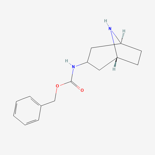 3-(exo-N-Cbz-amino)-8-azabicyclo[3.2.1]octane (CAS: 913575-14-1) - Chemical Structure and Molecular Formula 