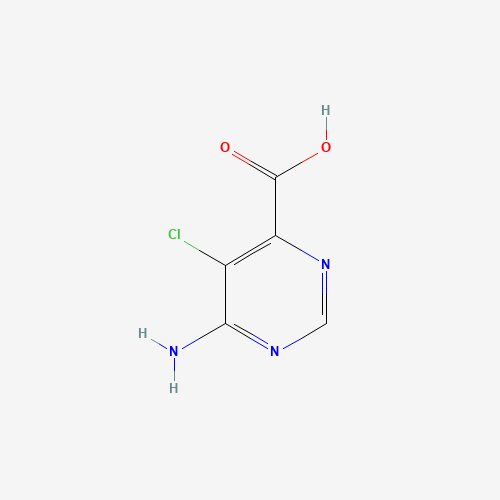 6-Amino-5-chloro-4-pyrimidinecarboxylic acid (CAS: 914916-98-6) - Chemical Structure and Molecular Formula 