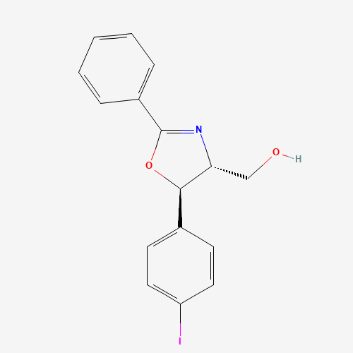 ((4R,5R)-5-(4-Iodophenyl)-2-phenyl-4,5-dihydrooxazol-4-yl)methanol (CAS: 927689-68-7) - Related Chemical Product