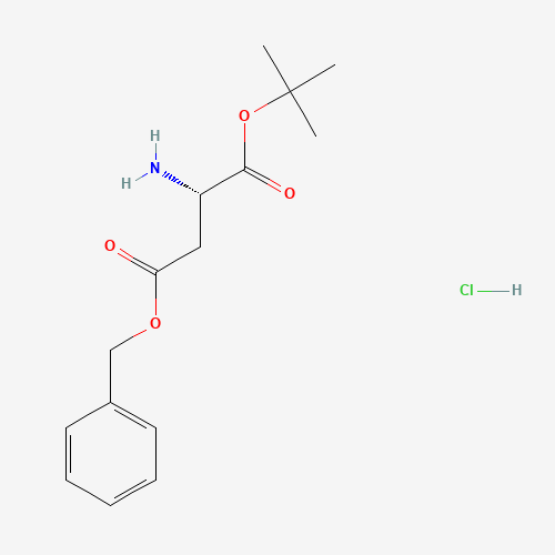 (S)-4-Benzyl 1-tert-butyl 2-aminosuccinate hydrochloride chemical structure (S)-4-Benzyl 1-tert-butyl 2-aminosuccinate hydrochloride (CAS: 94347-11-2) - Chemical Structure and Molecular Formula