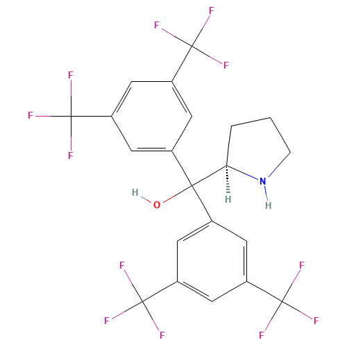 (2R)-bis(3,5-bis(trifluoromethyl)phenyl)(pyrrolidin-2-yl)methanol (CAS: 948595-00-4) - Related Chemical Product
