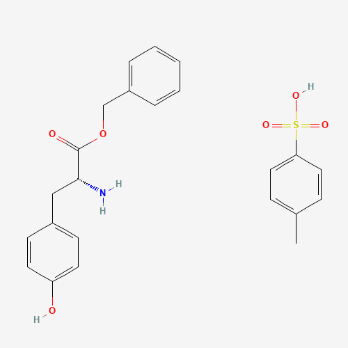 (R)-Benzyl 2-amino-3-(4-hydroxyphenyl)propanoate 4-methylbenzenesulfonate (CAS: 97984-63-9) - Chemical Structure and Molecular Formula 