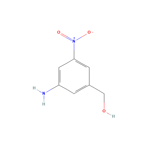 (3-AMINO-5-NITROPHENYL)METHANOL (CAS: 90390-46-8) - Chemical Structure and Molecular Formula 