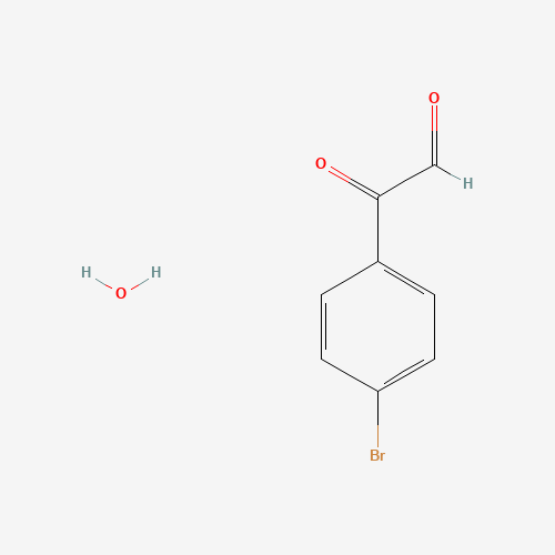 4-Bromophenylglyoxal hydrate (CAS: 80352-42-7) - Chemical Structure and Molecular Formula 