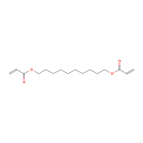 10-prop-2-enoyloxydecyl prop-2-enoate (CAS: 13048-34-5) - Chemical Structure and Molecular Formula 