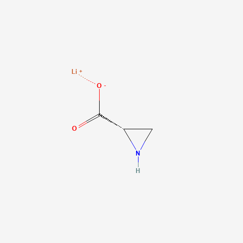 lithium;(2S)-aziridine-2-carboxylate (CAS: 67413-27-8) - Chemical Structure and Molecular Formula 