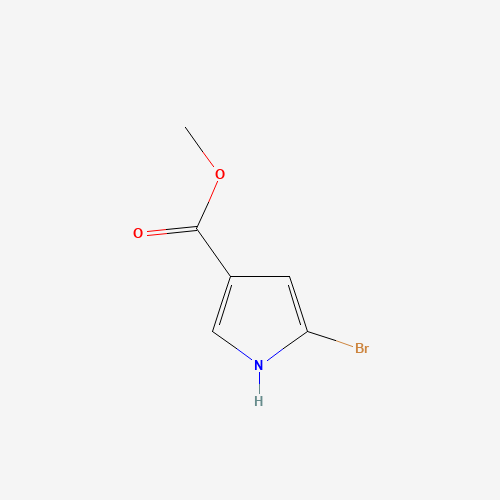 methyl 5-bromo-1H-pyrrole-3-carboxylate (CAS: 16420-39-6) - Chemical Structure and Molecular Formula 