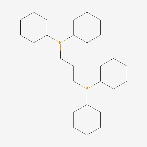 dicyclohexyl(3-dicyclohexylphosphanylpropyl)phosphane (CAS: 103099-52-1) - Chemical Structure and Molecular Formula 